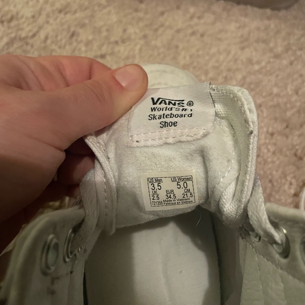 White High Top Vans - Picture 6 of 7
